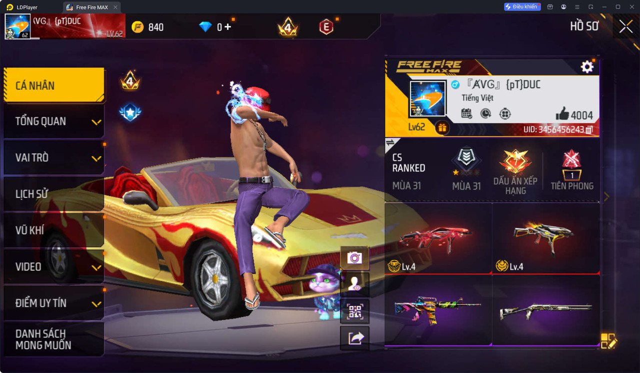 Bán acc Siêu Sale Acc Free Fire